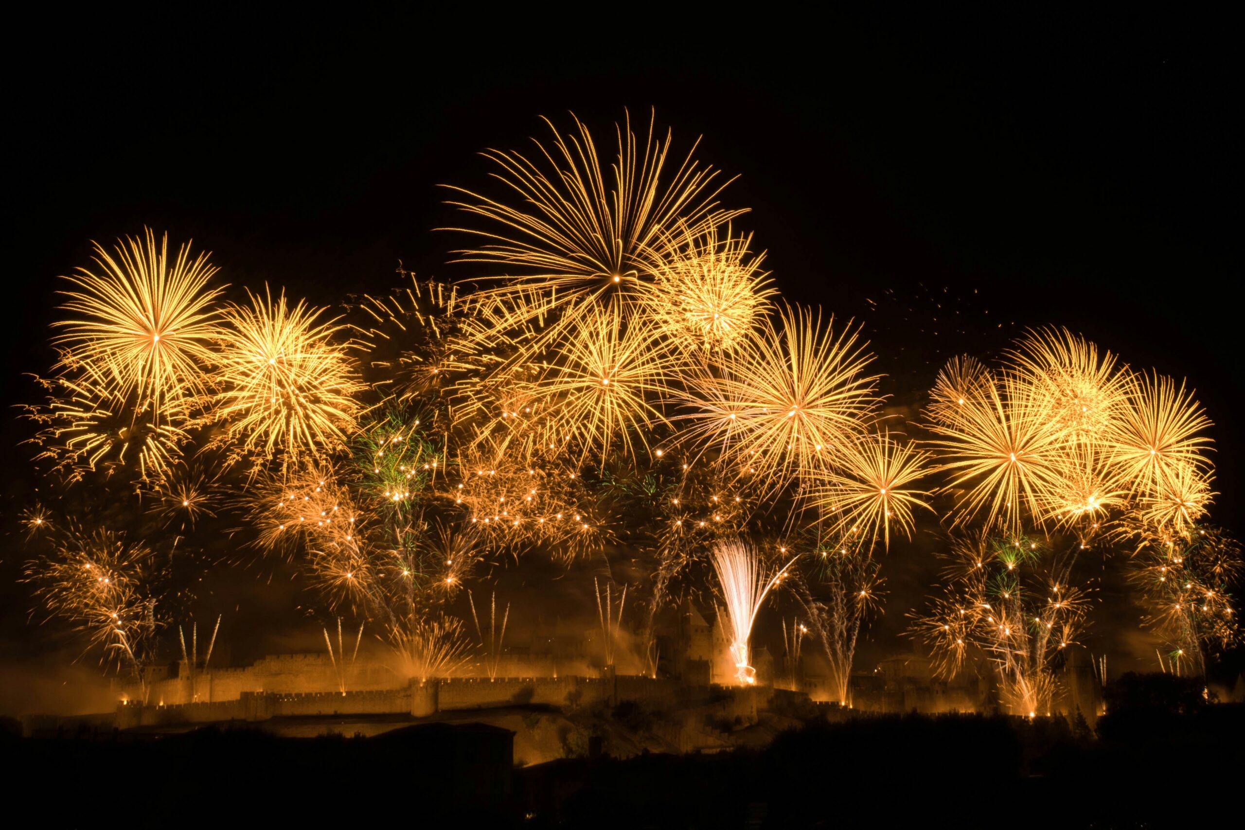 Fireworks celebrating season end rewards